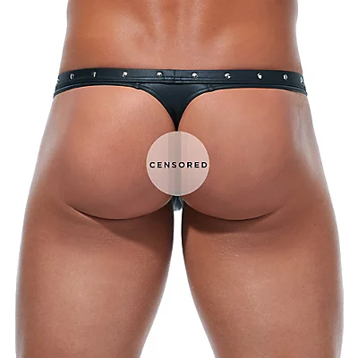 Scorpio Faux Leather Thong