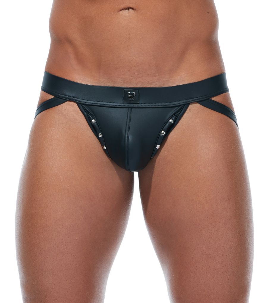 Scorpio Faux Leather Jock Strap-fs