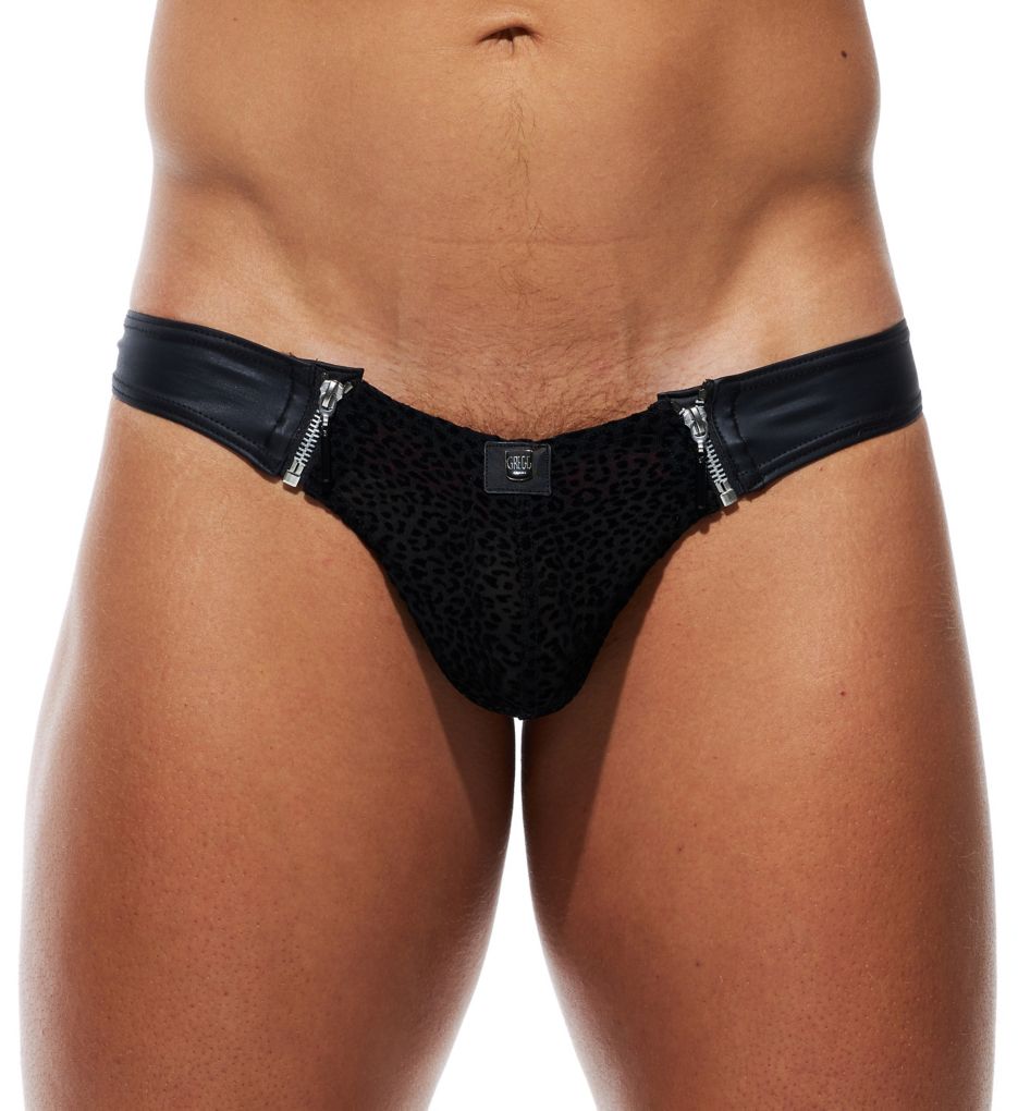 DMNT Faux Leather Thong-fs