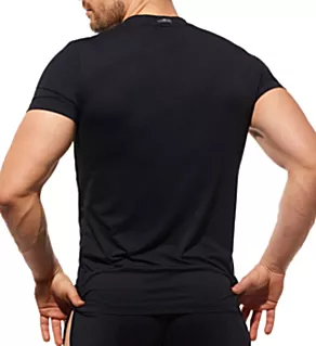Yoga Breathable V-Neck T-Shirt BLK XL