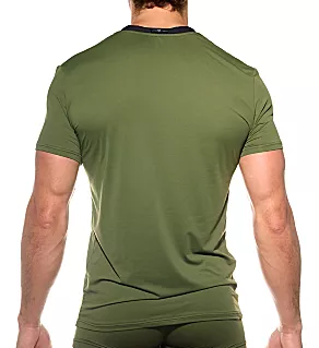 Yoga Breathable V-Neck T-Shirt OLIVVE S