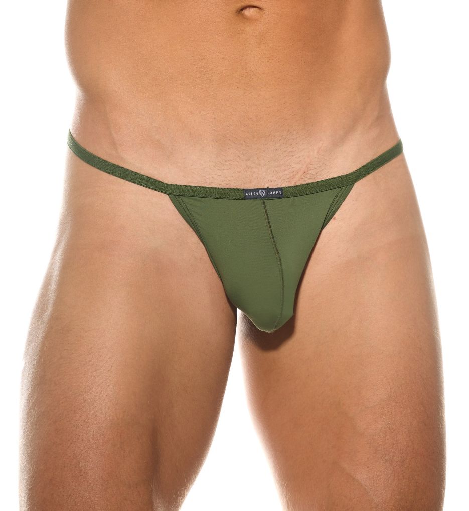 Men's Gregg Homme 190414 Yoga Breathable String Thong (Blue XL) 