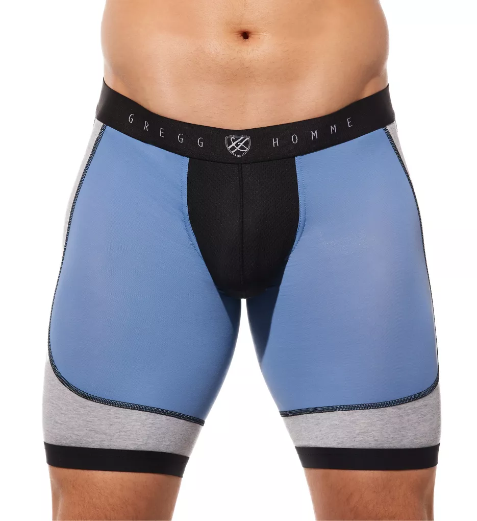 Room-Max Gym Long Leg Enhancing Boxer Brief Blue M
