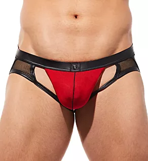 Ring My Bell Jockstrap with C-Ring RED L