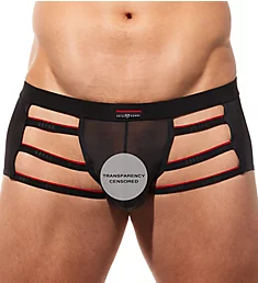 Rise Up Boxer Trunk Black/Red S
