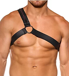 Thorn Faux Leather Harness BLK S