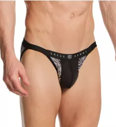 Wildcard Semi-See Through Brief BLAACK L