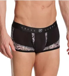 Wildcard Semi-See Through Boxer Trunk BLAACK S