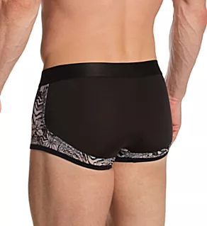 Wildcard Semi-See Through Boxer Trunk BLAACK L