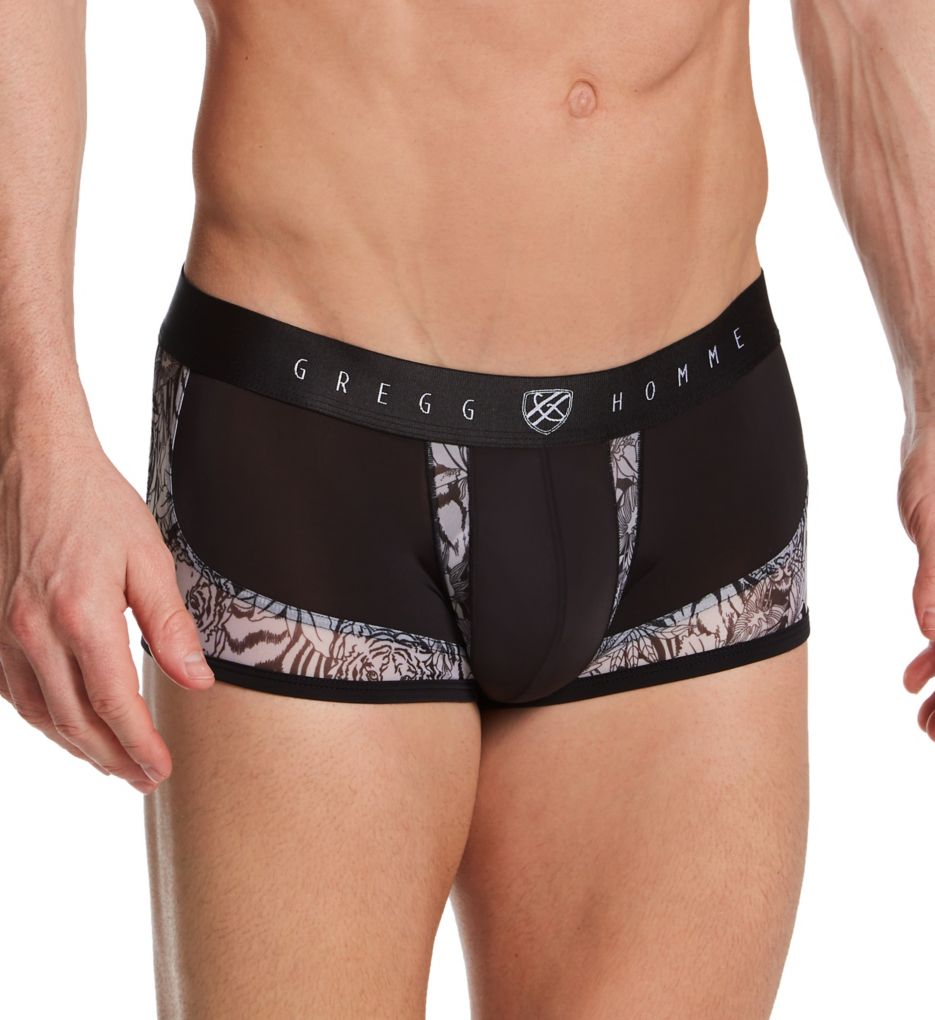 Gregg Homme Crave Faux Leather Briefs Black 152603 at International Jock