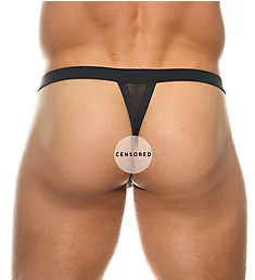 Muzzle Caged Thong BLK S