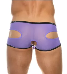 Gamer Shimmered Sheer Crotchless Trunk PURP5 S