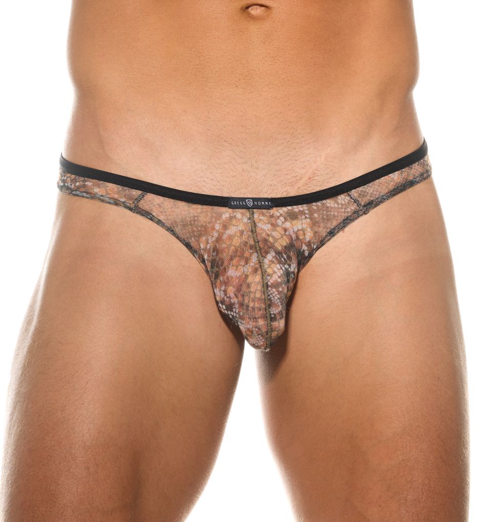 Cobra Sheer Animal Print Thong