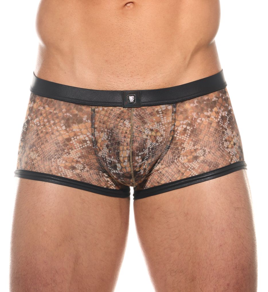 Gregg Homme Outline Boxer Brief mens underwear trunk mesh male short see  through