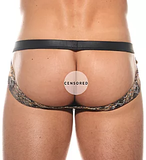 Sheer Animal Print Enhancing Jockstrap