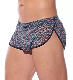 Bare Sheer Running Short Aqua S