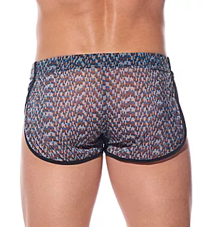 Bare Sheer Running Short Aqua S