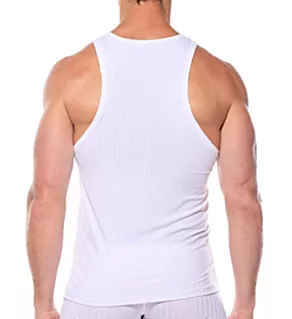 Chill Viscose Blend Muscle Shirt White L