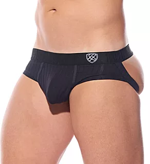 Chill Viscose Blend Jock Brief Black XS