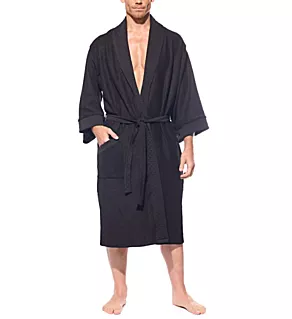Bathaus Cotton Robe Black O/S