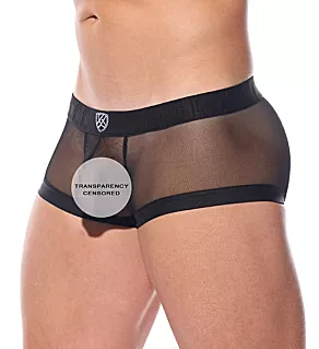 Pleez Me Sheer Mesh Trunk Black L