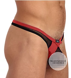 X-Rated Maximizer Mesh Enhancer Thong RED S
