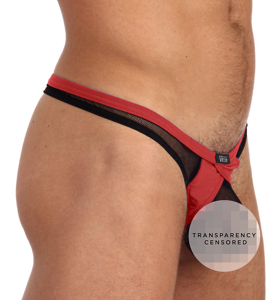 Gregg Homme 85004 X-Rated Maximizer Mesh Enhancer Thong (Red)