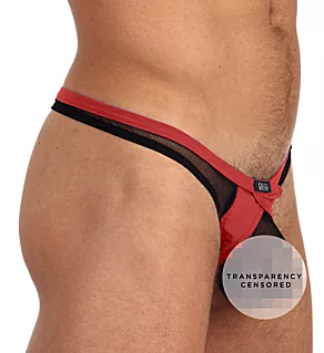 X-Rated Maximizer Mesh Enhancer Thong RED L