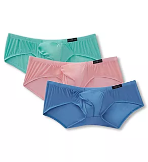 Torridz Hyperstretch Low Rise Trunks - 3 Pack Mint/Lemonade/Blue S