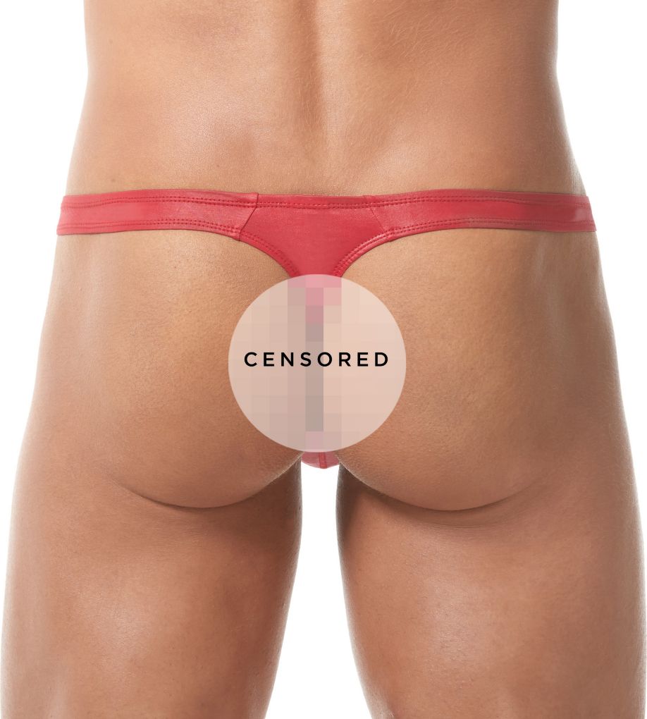 Gregg Homme Boytoy Stretch Low Rise Thong RED L  - Image 2