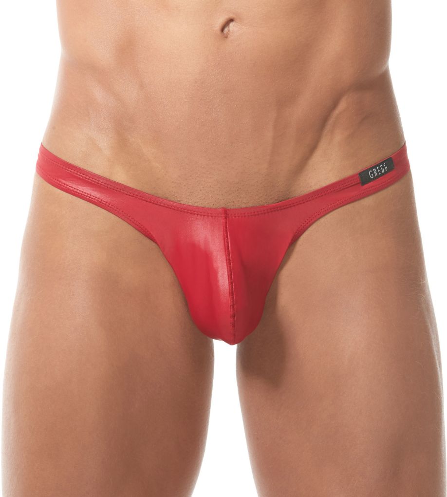 Gregg Homme Boytoy Stretch Low Rise Thong RED L  - Image 1