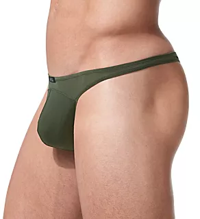 Wonder Microfiber Low Rise Thong Khaki XL