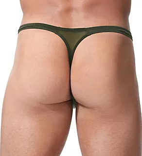 Wonder Microfiber Low Rise Thong Khaki XL
