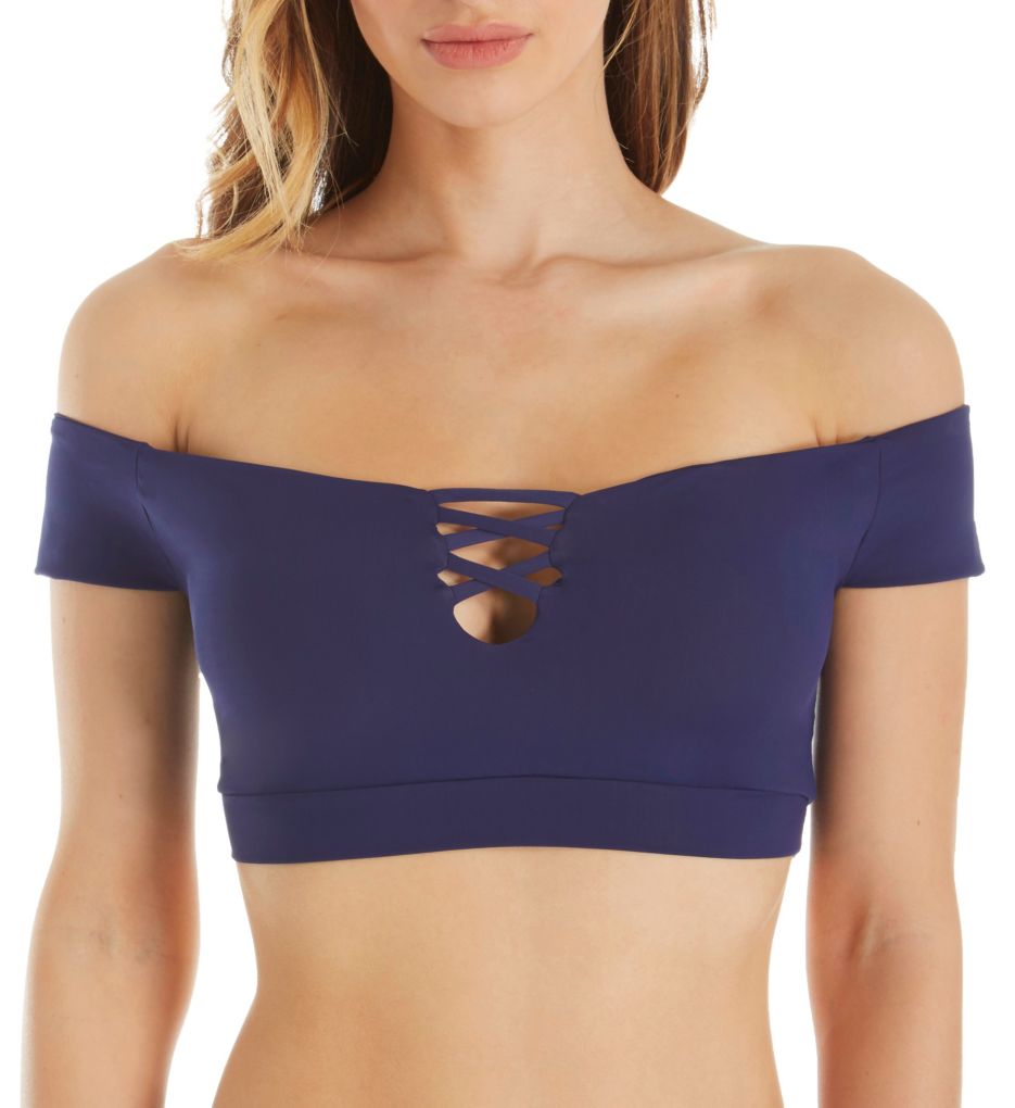 Bossa Nova Off The Shoulder Swim Top-fs