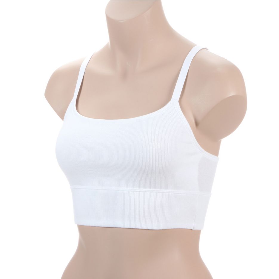 Hanes 2-pk. Originals Ultimate Longline Bralette Dho104 in White