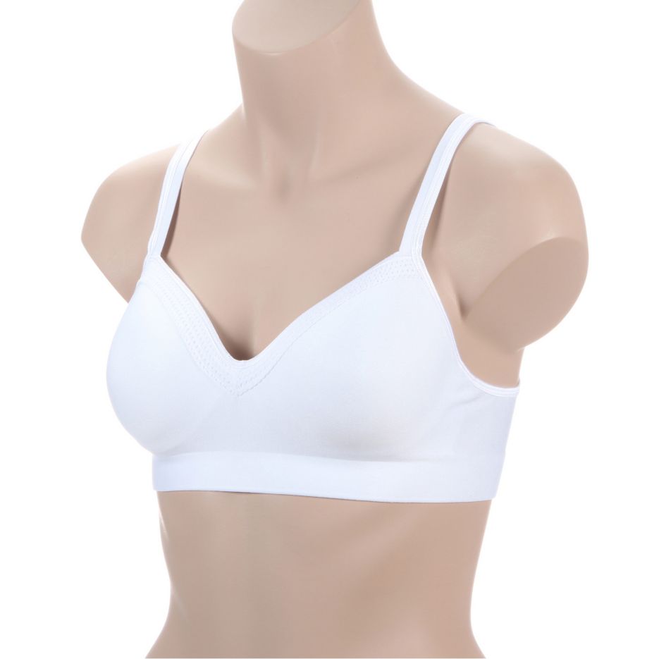 Women's Hanes G199 SmoothTec ComfortFlex Fit Wirefree Bra (Gravel  Grey/Black S) 