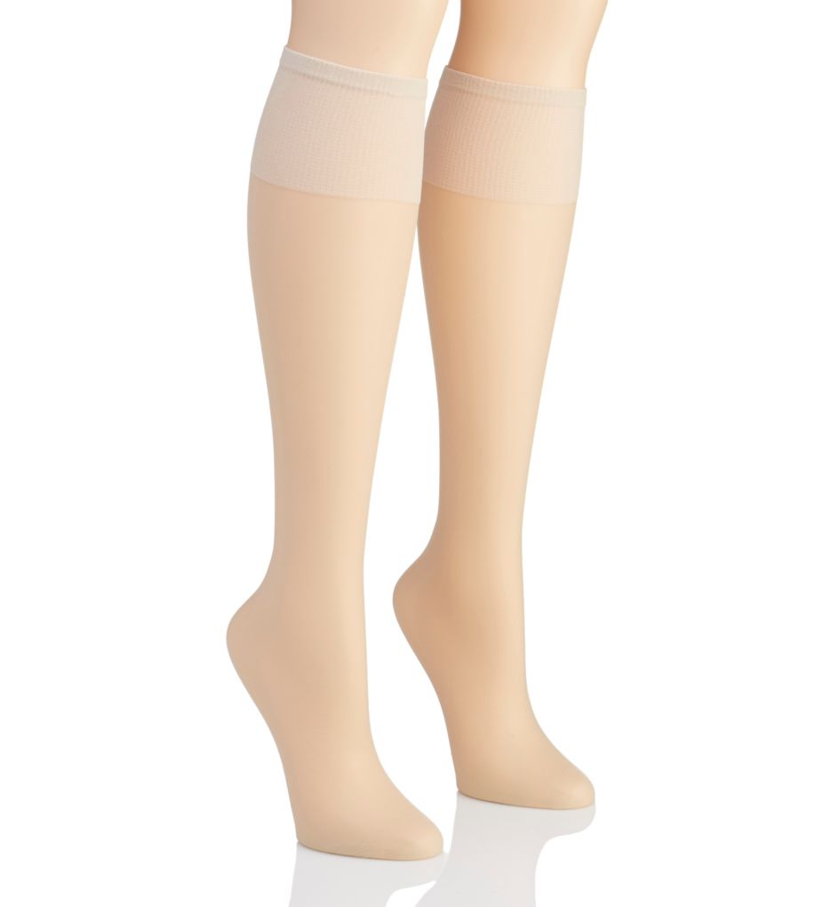 Silk Reflections Plus Silky Sheer Knee High - 2 Pk