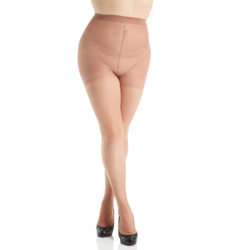Curves Ultra Sheer Plus Size Control Top Pantyhose