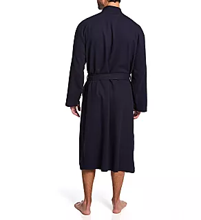 Waffle Knit Robe Sky Captain O/S