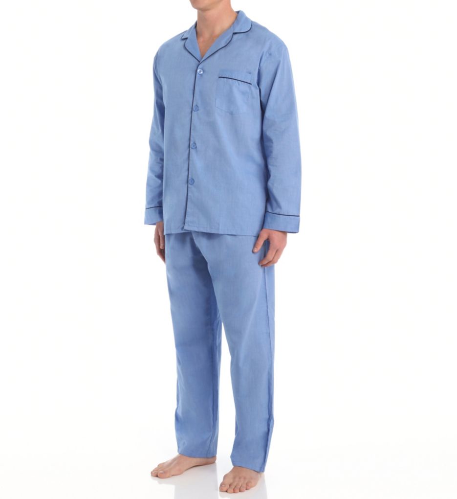 Image of Hanes Classics Broadcloth Woven Pajama Set