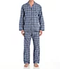 Hanes Tall Man Classics Broadcloth Woven Pajama Set Bplaid 4XLT  - Image 1
