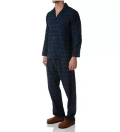 Plaid Flannel Pajama Set BKPLD M