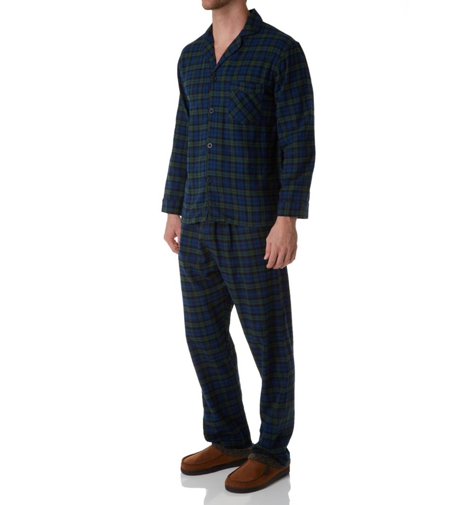 Big Man Plaid Flannel Pajama Set-gs