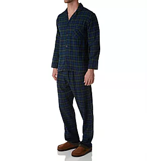 Tall Man Plaid Flannel Pajama Set BKPLD 4XLT