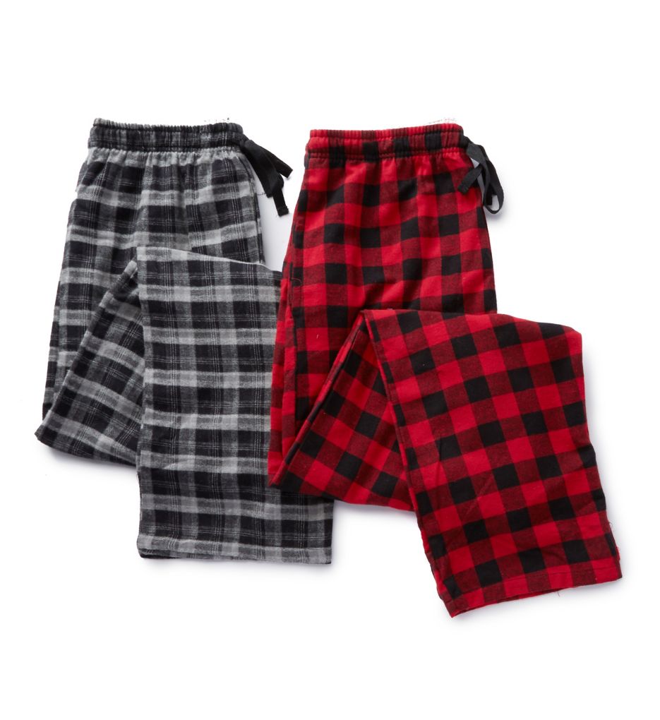 Plaid Flannel Pajama Pants - 2 Pack by Hanes