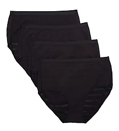 Ultimate ComfortFlex Fit Brief Panty - 4 Pack Black 5
