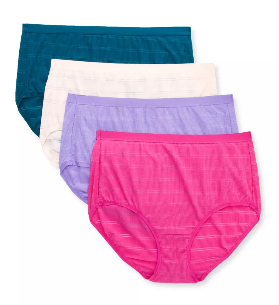 Ultimate ComfortFlex Fit Brief Panty - 4 Pack Wht/Lt Buff/Soft Taupe 5