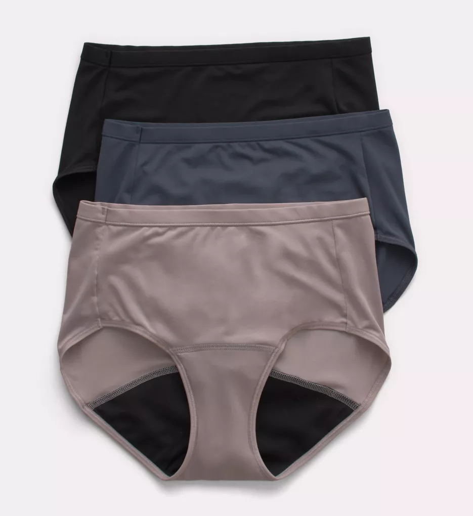 Hanes Comfort Period Light Brief Panty - 3 Pack 40FDL3 - Image 4