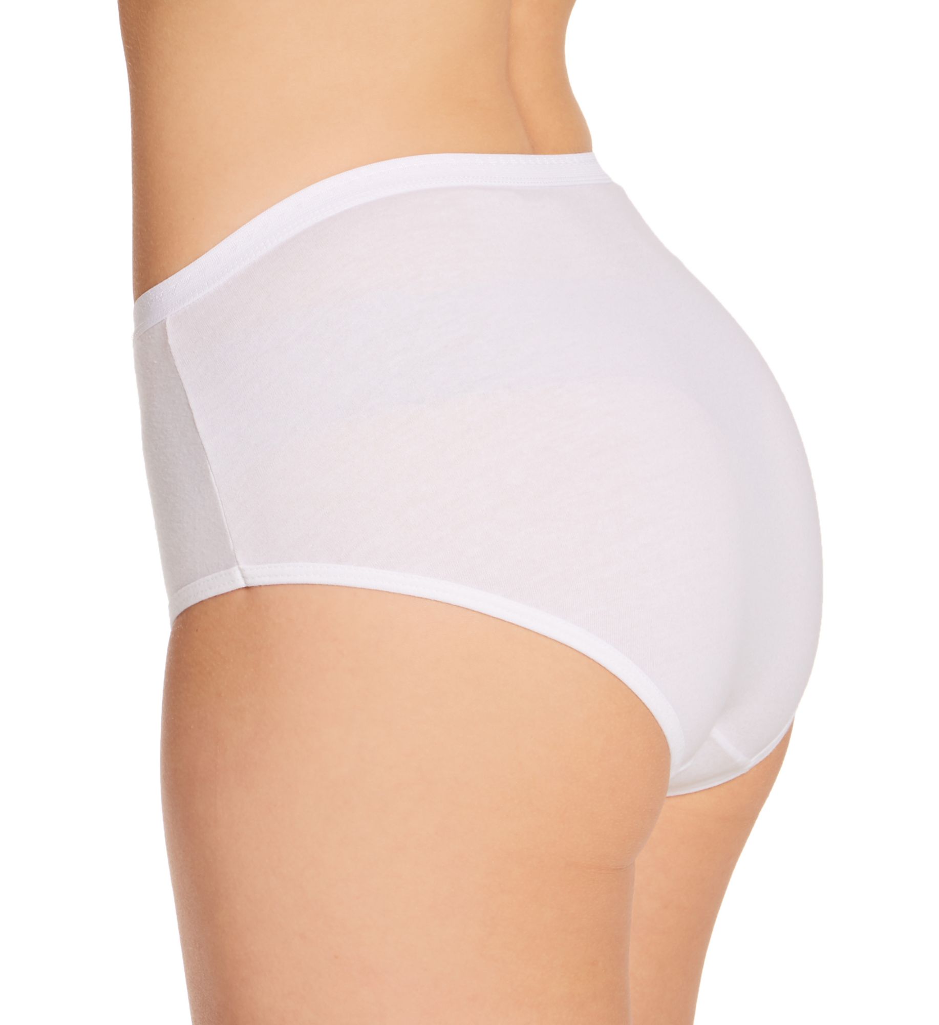 Hanes Cotton Brief Panty - 6 Pack White Pack 5  - Image 2