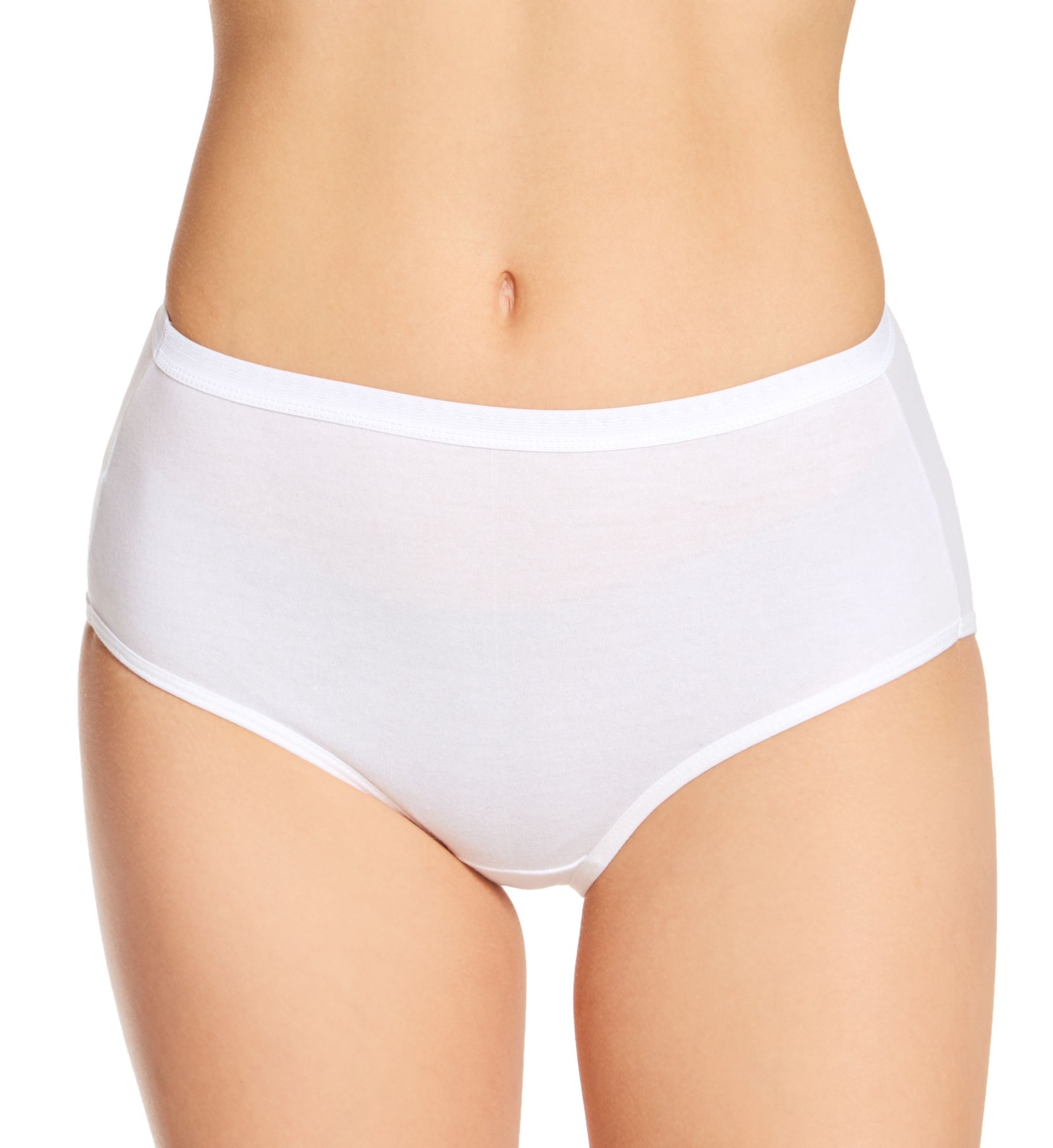 Hanes Cotton Brief Panty - 6 Pack White Pack 5  - Image 1